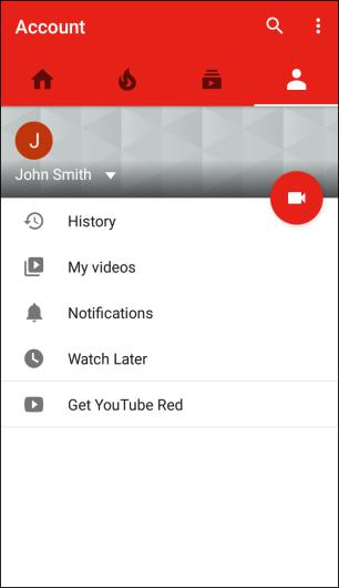 2. Search through the YouTube channels and tap a video you want to see. The video plays on your phone screen. Tap the screen to pause or resume play while watching.