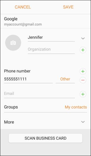 2. Tap a contact, and then tap Details. The contact s detailed listing appears. 3. Tap Edit. 4. Tap any field you want to change or add. See Add a Contact. 5.