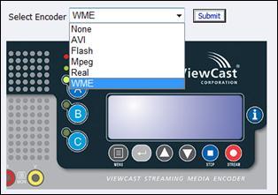 Chapter 3 Niagara SCX Web Interface By clicking on the B and C buttons on the encoder graphic, you can assign encoders to those EZStream buttons in the same way.
