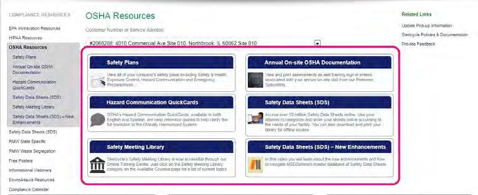 To access those resources and more, click on Compliance Resources from the menu bar.