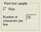 8. When you are done selecting fonts, click the printer name in the [Select a printer] box.