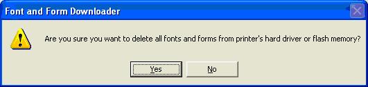 To delete individual fonts or forms, use OkiWebRemote: see pages 23 and 23. 1.