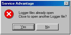 An error occurs when you select Retrieve Logger Data and you have already loaded the logger data.