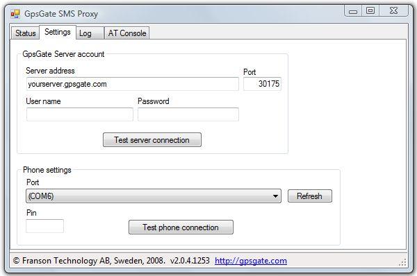 GpsGate Server account: Server address The hostname of your server (example: yourserver.gpsgate.