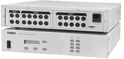 HCS-5300MX Digital IR Conference Room Switcher Infrared signal output group selectors with indicators (4 groups, 5 outputs per group) Interconnections Transceiver inputs from HCS-5300M Digital IR