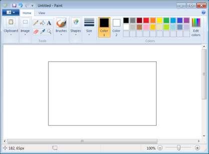 3. Select a color, the click on the Paint Bucket button