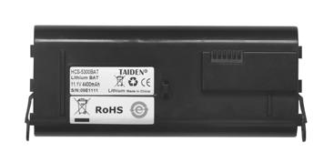 HCS-5300BAT Lithium Rechargeable Battery Pack HCS-5300HT-BAT Lithium Rechargeable Battery Pack Features Features Lithium rechargeable battery pack Used for supplying power to HCS-5300