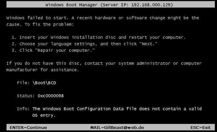 A. Run the bcdedit /set {ntldr} description "Windows 7 32-bit" command. B. Add a 64-bit boot image to the WDS server. C. Add a 64-bit install image to the WDS server. D.