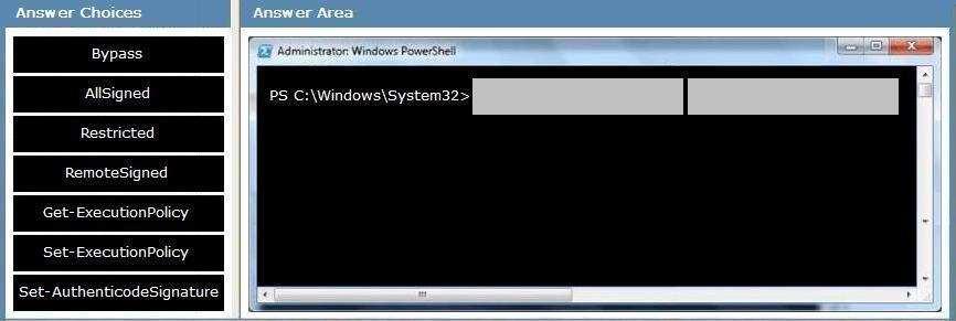 The company creates Windows PowerShell scripts to collect statistical data from client computers. A logon script is configured to run the PowerShell scripts during logon.