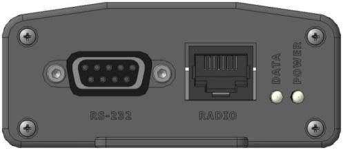 2.4 Panels FRONT PANEL 1. RS-232: The DB9 connector for connecting external hardware. 2.