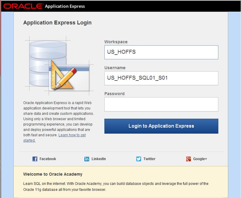 2 1. Introduction This document will help Oracle Academy students and instructors become familiar with how to use Oracle Application Express and each of its components from an end user s perspective.