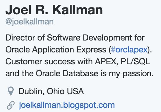 Oracle Application Express Actively developing