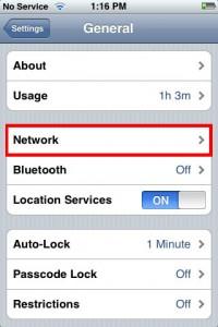 Configuring VPN on the iphone 1.