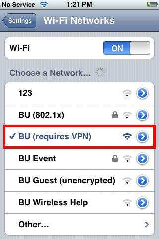 Connect to the BU (requires VPN) wireless network.