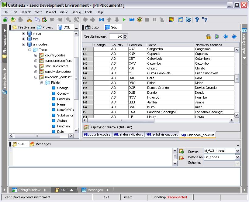 Viewing the Schema Structure of the Database Some of the supported servers display schemas as part of their relational model. To view the schema structure of a database stored on an SQL server: 1.