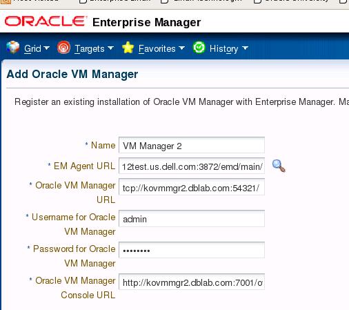 Register OVM Manager with