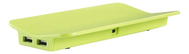 2-in-1 Function It is made in the shape of a tray holder, with 2 ports on each of the two