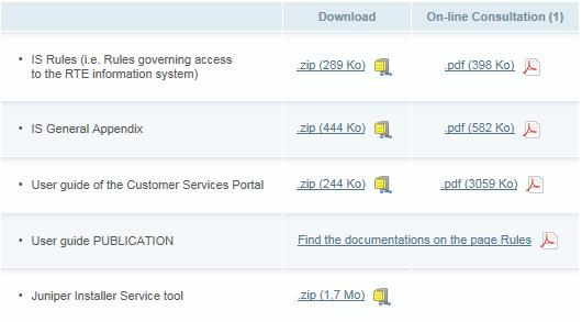 Page : 52/160 JIS (Juniper Installation Service) is a Windows service made available on the RTE customer site.