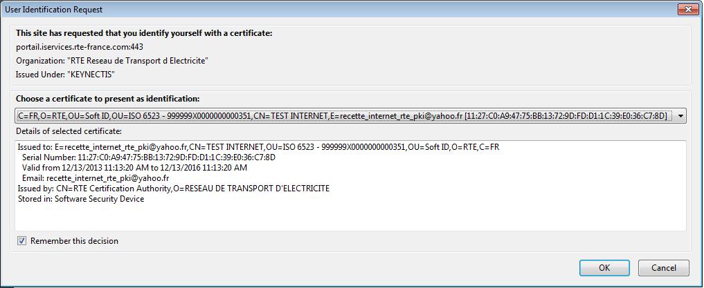 Page : 78/160 Example of access to an RTE web application When you access the https homepage,