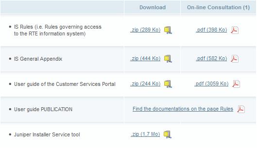 Page : 89/160 JIS (Juniper Installation Service) is a Windows service made available on the RTE customer site.