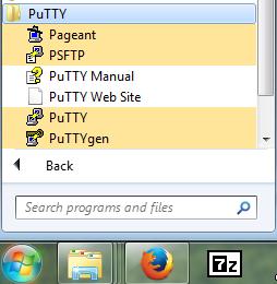 PuTTY Installation (4) To run PuTTY after using the