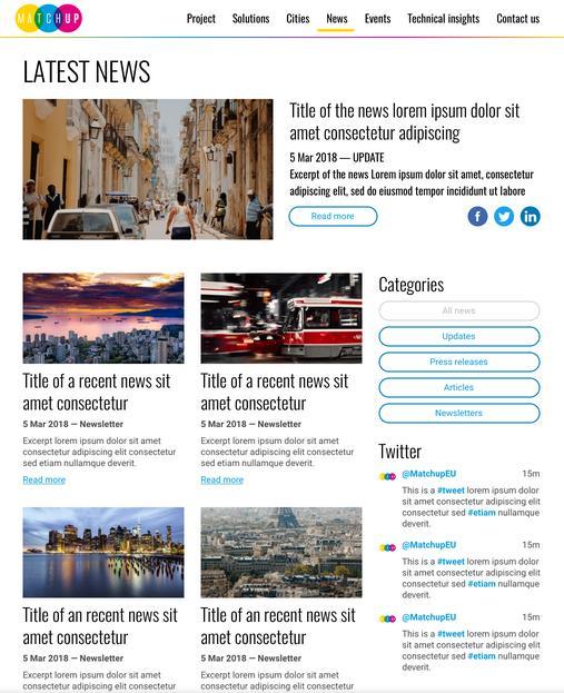 NEWS This page lists all the news about the project, sorted by most recent, to provide latest news and developments of