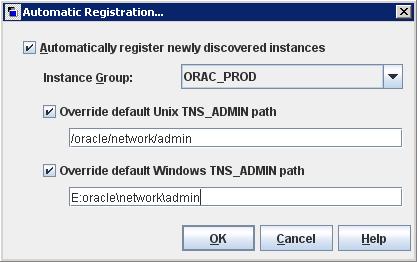 Oracle policy configuration Instance management for an Oracle Intelligent Policy 66 To auto-register an instance group 1 In the NetBackup Administration Console, in the left pane, expand NetBackup