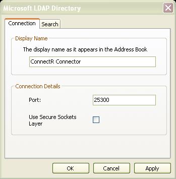 Select Internet Directry Service (LDAP) and then click Next. 10. Click the Search tab. 11.