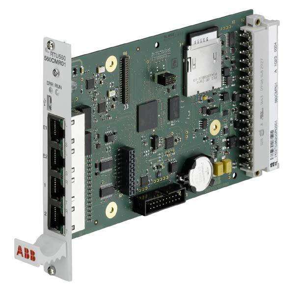 PRODUCT CATALOG RTU500 SERIES 9 RTU560 product line Communication units 560CMR01 1KGT036200R0001 560CMR01 - Communication unit (CMU) for RTU560, 2 serial ports, 2 Ethernet ports Communication module