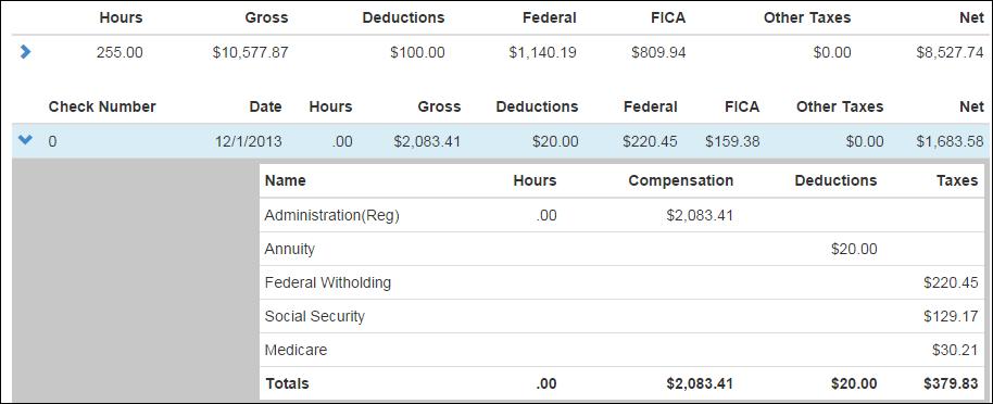 Payroll View Earnings Click the Payroll link at the top of the Portal page and then View Earnings or click the Payroll View Earnings link on the Portal page.