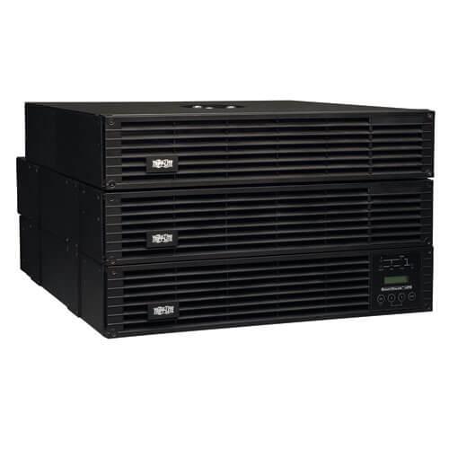 double-conversion 4U rack/tower UPS, Sine Wave Includes 4U UPS power module with maintenance bypass switch and 2U transformer module Extended runtime options, Interactive LCD interface, Economy-mode