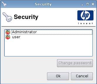 Security This feature allows you to change Administrator and User passwords. To change your password: 1. Click Control Panel > Security. 2.