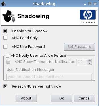 Shadowing To set user permissions: 1. Click Control Panel > User Permissions. 2. Click Connections in the left panel and select authorized connections by selecting or clearing check boxes. 3.