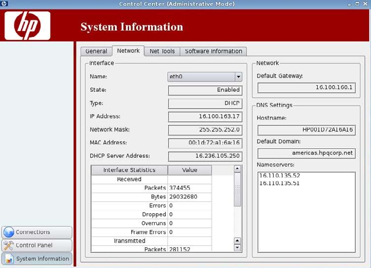 Network OS Build ID OS Kernel Version CPU Processor Speed Cache Flash and Memory Free Used Installed The Network
