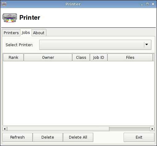 Modify Printers To modify a printer: 1. Select the printer from the list and click Modify. 2. Modify the printer attributes as desired. 3. Click Exit to close the dialog box.