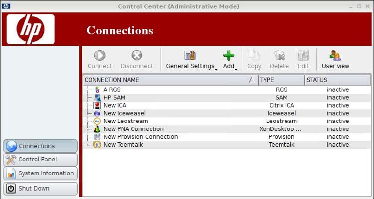Connections You can configure and assign connections in Connections. Click Connections in the left pane.