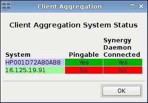 Once the Aggregation Clients and the Aggregation Server have been configured, they automatically