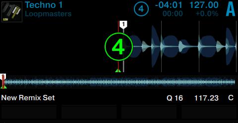 Using Your S5 Getting Advanced Capturing Samples from Track Decks (Using Remix Mode) 2. Press the View button to switch to Split View. Both Decks A and C are shown in the display. 3.