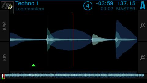 Using Your S5 Getting Started Switching Deck View and Zooming Zooming To get a more precise view of the waveform at the current Playhead position, you can zoom in or out of