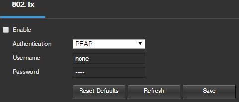 Multicast Address: This field allows the user to enter a multicast address. Port: This field allows the user to enter a multicast port. To reset to default settings, click the Reset Defaults button.
