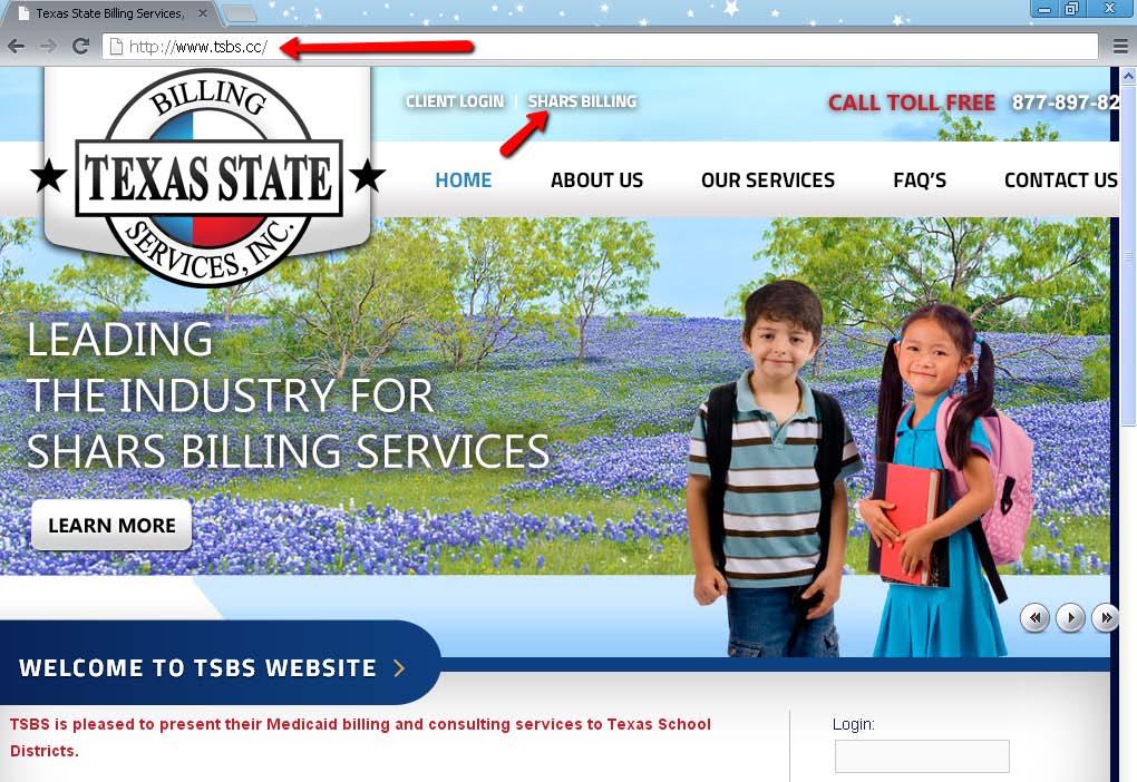 Welcome to Texas State Billing Services online SHARS Billing: EPIC