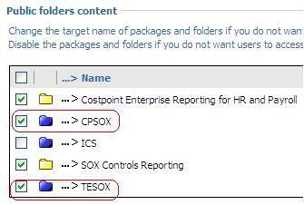 These blue folders are different from the other products wherein the reports are within the folder of a package.