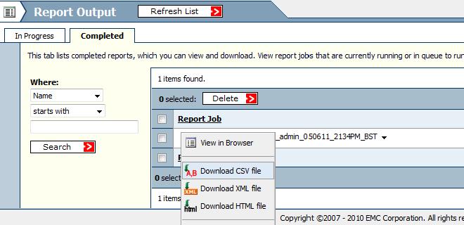 View Available Reports You can view a list of all reports that are saved in the system but have not yet run. After the list displays, you can edit or run the reports in the list.