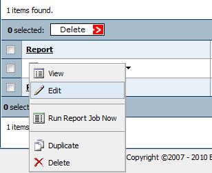 View In-Progress Reports Use the following procedure to view reports that are in progress. To view in-progress reports: Click Reporting > Report Output > In Progress.