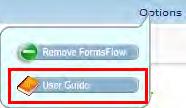 Options menu, select User Guide.