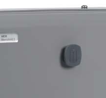 barrel locks also available Hinged doors provide 180 opening for easy access Removable gland plates