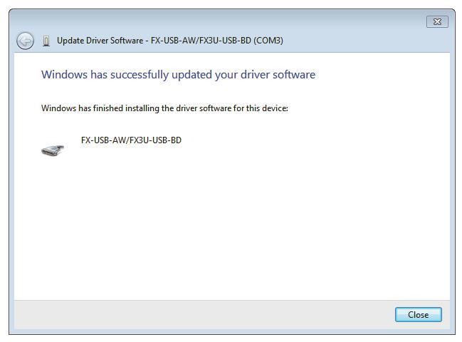 3 Installation 3.4 Windows 8/8.1 16) The following screen is displayed.