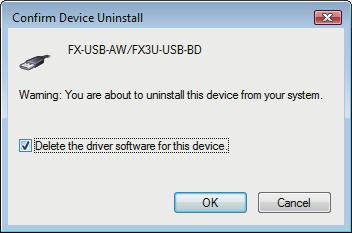 Click [ Uninstall ]. 8) The following screen is displayed.