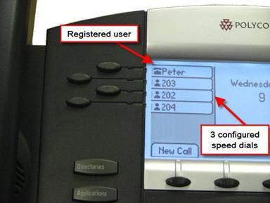 SCS, any speed dials created for the user profile will overwrite speed dials created locally through the Directory facility on the phone itself.
