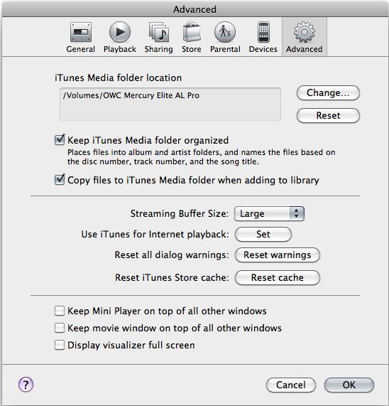 Setting up itunes for Mac.